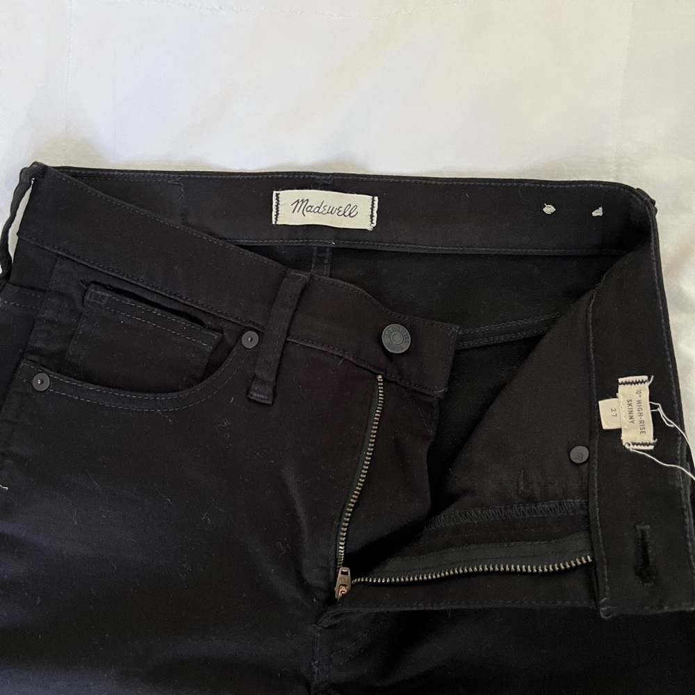 Madewell black skinny jeans